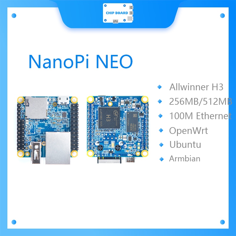 NanoPi NEO  ҽ  H3  ,   ,  ھ Cortex-A7, DDR3 RAM, 512MB,  ھ 